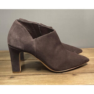 Cole Haan Grand 360 Women's Vestry Ankle Booties Size 10.5 Brown Suede Zip Up